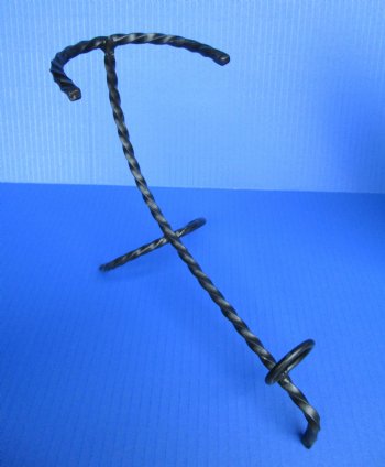 Decorative Drinking Horn with Embossed Brass Trim, and Rod Iron Stands <FONT COLOR=RED> Wholesale</font> (15-18) - 8 @ $13.25 each