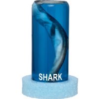 6-1/2 inches tall <font color=red>Wholesale</font> Wet Specimen Spiny Dogfish Shark in the Bottle with a Sea Foam Green Base - Case of 12 @ $9.50 each