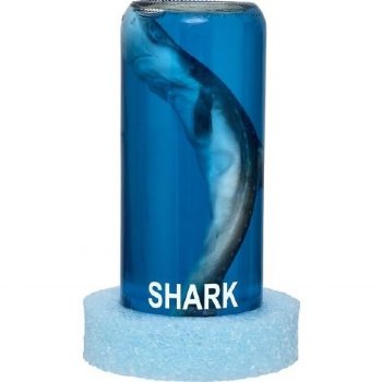 6-1/2 inches Wet Specimen Shark In a Jar <font color=red> Wholesale</font> with a White Styrofoam Base -12 @ $9.90 each