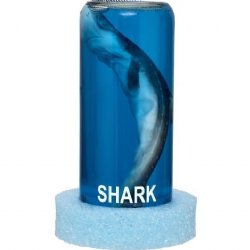 6-1/2 inches Wet Specimen Shark In a Jar <font color=red> Wholesale</font> with a White Styrofoam Base -12 @ $9.90 each