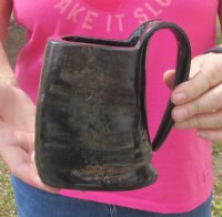 8 ounce Buffalo Horn Mug with Natural Ridges 5 inches tall -  $24.99;  2 @ $21.60 each