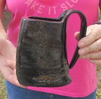 8 ounce Buffalo Horn Mug with Natural Ridges 5 inches tall -  $24.99;  2 @ $21.60 each