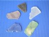 1/2 to 2 inches Assorted Pieces of Faux Sea Glass in colors of Blue, Green, Bronze, Clear, Black - Case of 20 kilos @ $4.50 a kilo