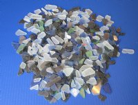 1/2 to 2 inches Assorted Pieces of Faux Sea Glass for Crafts in Blues, Greens, Clear, Black - $7.20 a kilo