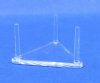 Small 3 Leg Plastic, Acrylic Triangle Stand for Sale -  Pack of 2 @ <font color=red> $2.50 each</font> (Plus $5.50 First Class Mail)