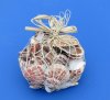 500 gram (1.10 pound) Assorted Seashells in Open Weave Rope Gift Bag, Party Favors for Beach Themed Events - Pack of 6 @ $2.40 each