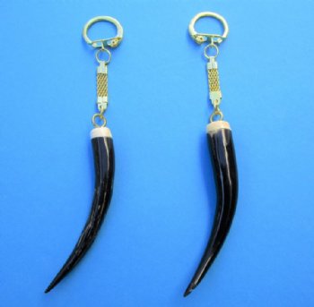 Springbok Horn Key Chains <font color=red> Wholesale</font> with 3 to 4 inches Horn Tip - 10 @ $9.00 each