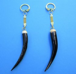 Springbok Horn Key Chains <font color=red> Wholesale</font> with 3 to 4 inches Horn Tip - 10 @ $9.00 each