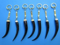 Springbok Horn Key Chains <font color=red> Wholesale</font> with 3 to 4 inches Horn Tip - 10 @ $9.00 each