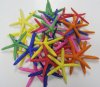 4 to 6 inches Assorted Dyed Finger Starfish  for Sale for Crafts - Bag of 25 @ .85 each