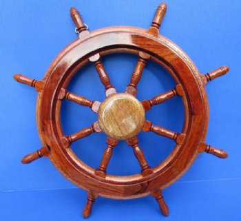 16 inches Wooden Ship Wheels Wall Decor <font color=red> Wholesale</font> Case:  5 @ $21.00 each