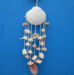 17 inches Large Baking Shell with Hanging Seashells Wall Decor - 5 @ $3.60 each