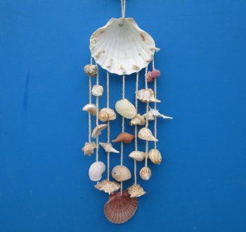 17 inches Large Baking Shell with Hanging Seashells Wall Decor - 5 @ $3.60 each
