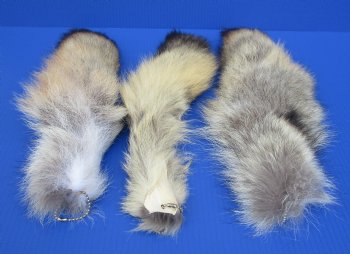 Tanned Coyote Tail Key Chains <font color=red> Wholesale</font> - 12 @ $7.75 each