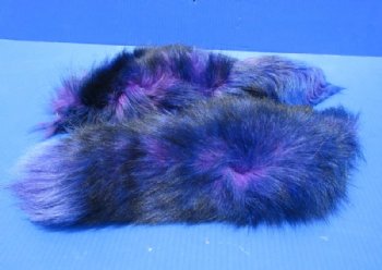 Dyed Blue Fox Tail with Ball Chain, 15 to 18 inches -  $23.99 each
