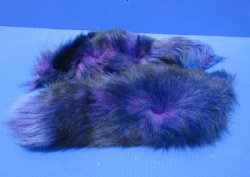 Dyed Blue Fox Tail with Ball Chain, 15 to 18 inches -  $23.99 each