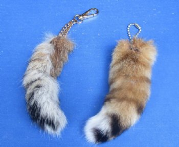 6 to 8 inches Lynx Tail Key Chains  <font color=red>Wholesale</font> - 12 @ $7.75 each