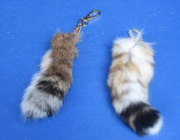 6 to 8 inches Lynx Tail Key Chains  <font color=red>Wholesale</font> - 12 @ $7.75 each