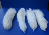 15 to 18 inches Real Tanned White Fox Tail Key Chain for Sale -  $21.99 each