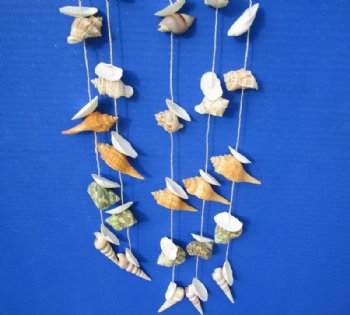 23 inches Seashell Dream Catcher Wall Decor with Assorted Shells <font color=red> Wholesale</font> - Case: 50 @ $3.15 each