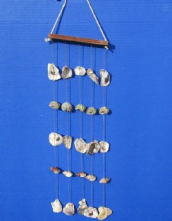 19 by 6 Inches Hanging Seashell Wall Decor, Wind Chime- 5 @ $3.92 each