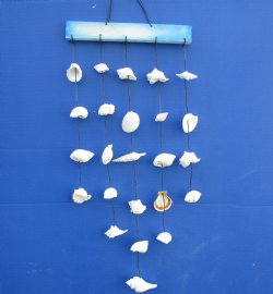 20 inches Hanging White Seashells Wall Decor, Wind Chime - 6 @ $4.10 each