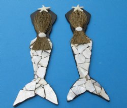 Mother of Pearl Seashell Mermaid Wall Decor - 5 @ $3.85 each