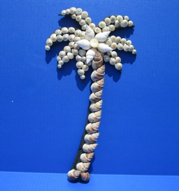 12 inches tall Seashell Palm Tree Wall Decor <font color=red> Wholesale</font> - 24 @ $4.00 each