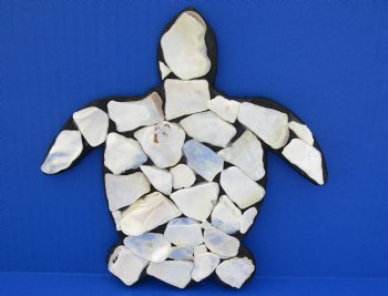 8 inches Mother of Pearl Seashell Turtle Wall Plaques <font color=red> Wholesale</font> 30 @ $3.15 each
