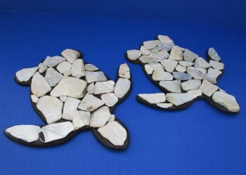 8 inches Mother of Pearl Seashell Turtle Wall Plaques <font color=red> Wholesale</font> 30 @ $3.15 each