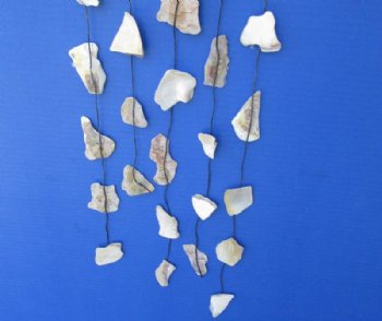 17 inches long  Hanging Driftwood and Mother of Pearl Shell Pieces Wall Decor - 5 @ $2.45 each