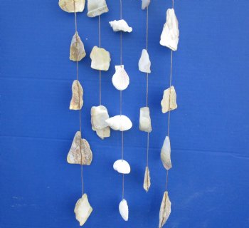 19 inches Hanging Driftwood and Seashells Wall Decor, Wind Chimes - 6 @ $2.60 each