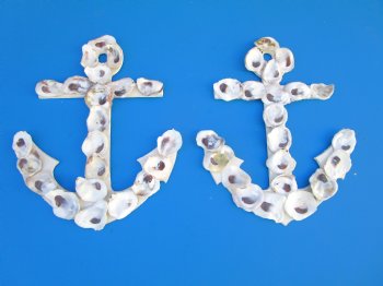 Oyster Shell Anchor Wall Plaque 12 x 10 inches - 5 @ $8 each