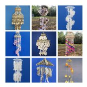 Seashell Wind Chimes, Hanging Planter, Chandeliers